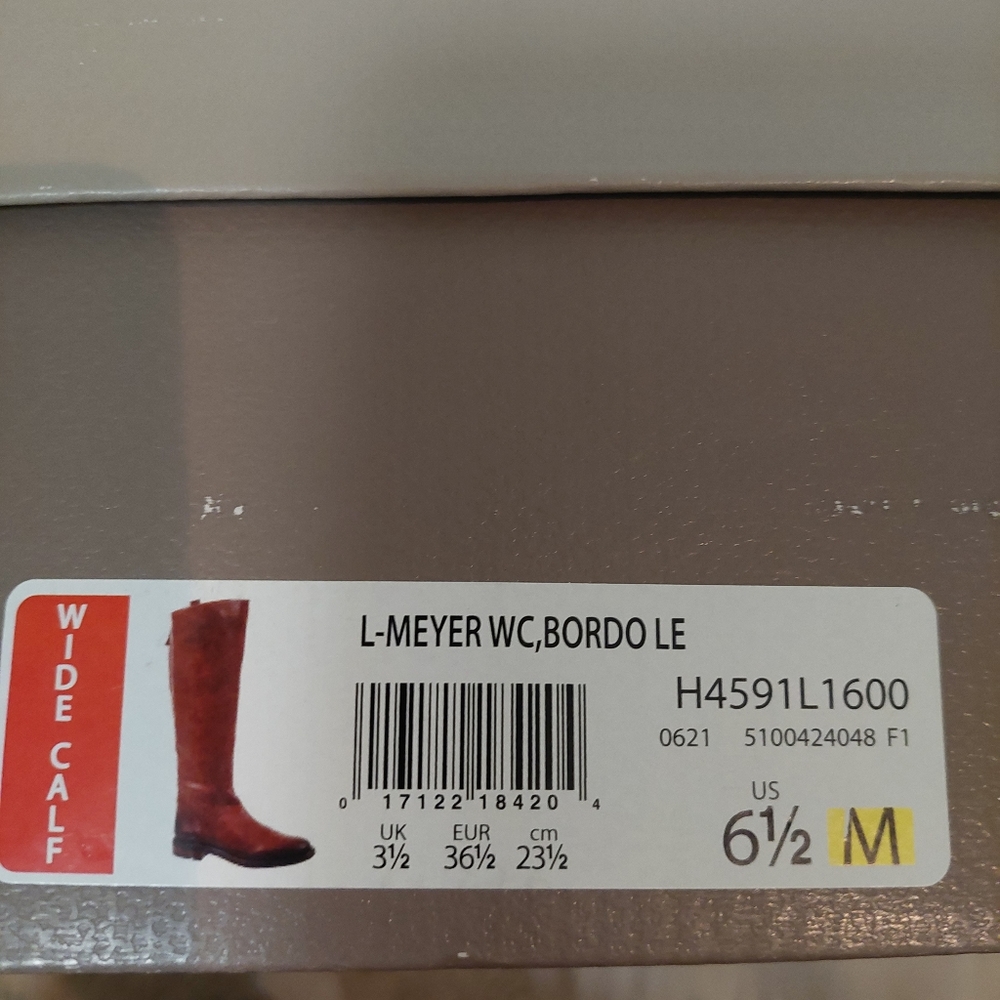 GENUINE LEATHER👢📍FRANCO SARTO L-MEYER WC,BORDO LE - Picture 8 of 9